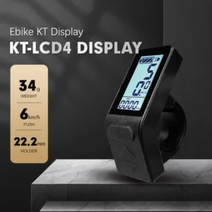 KT Ebike Kunteng Display LCD4 24V36V48V Waterproof Electric Bike LCD Display for KT Intelligent Controller Ebike Panel Parts