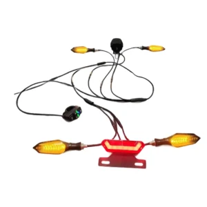 Flashing Turn Signals Ebike Lighting System Secure Connection Weather Resistant Electric Bicycle Accessory 14*23*11cm