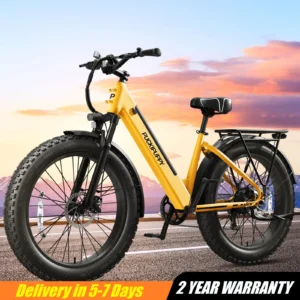 PUCKIPUPPY Samoyed Electric Bike 960W Peak 28MPH Commuter E-Bike All Terrain 26" Fat Tire Electric Bicycle with 2-Year Warranty
