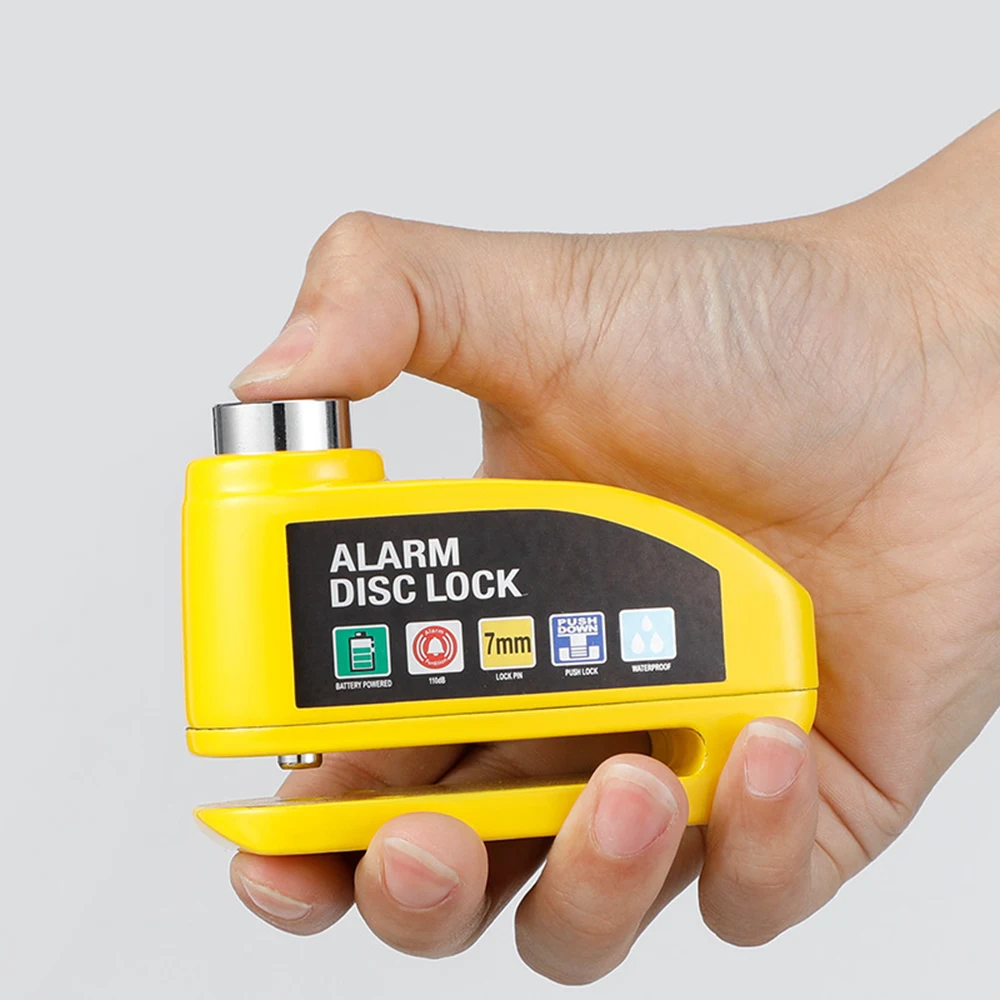 Motorcycle Waterproof Alarm Lock Bicycle DiscLock Lntelligent Controllable Alarm Disc Brake Lock Electric CarLock DiscBrake Lock - Image 3