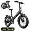 TST F00B Folding Electric Bike, 1000W motor, 36V 7.8Ah removable battery, 40 miles range, 25 MPH, 20