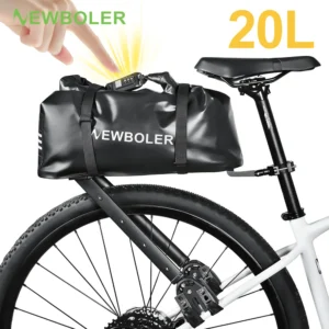NEWBOLER Aluminum Alloy Bicycle Luggage Carrier Passcode Lock Bikepacking Suitable For MTB And Gravel Bike Bicycle Rack Shelf