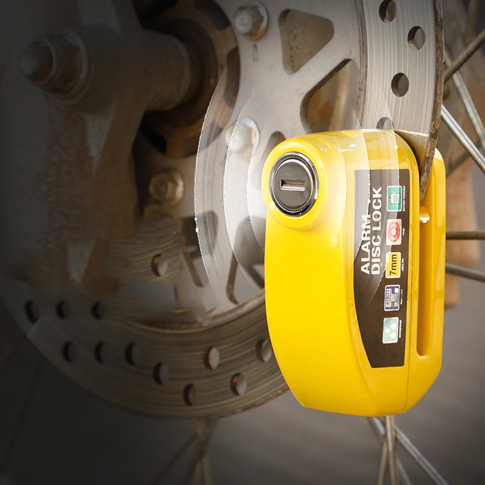 Motorcycle Waterproof Alarm Lock Bicycle DiscLock Lntelligent Controllable Alarm Disc Brake Lock Electric CarLock DiscBrake Lock - Image 6