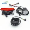 36V 48V 60V E-bike Headlight Tail Light Left Right Turn Signal Low Brake Light Integrated Switch Universal Kit for Electric Bike