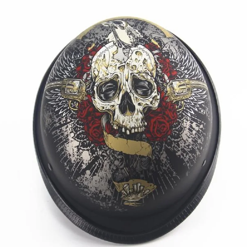 Motorcycling Safety Helmet WW2 German Matte Style Helmet ABS Protection Helmet Skeleton Racing Off-road - Image 4