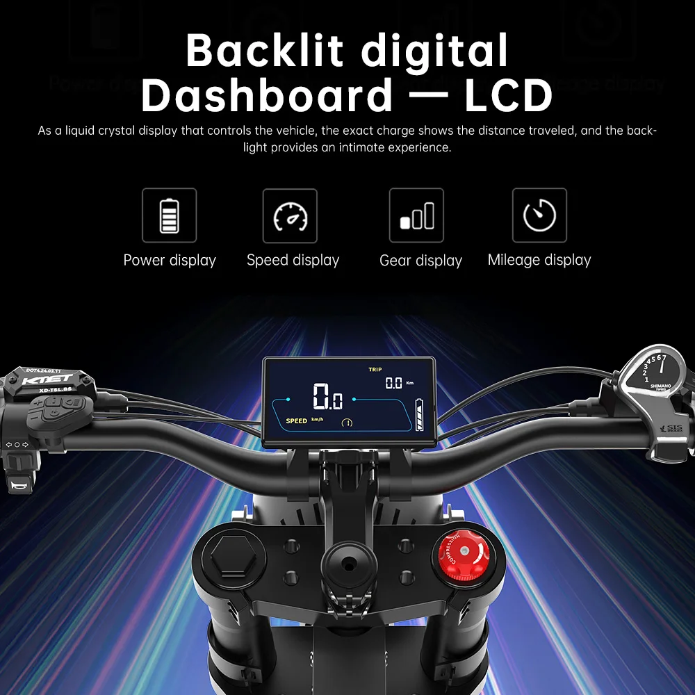 EKX X21 Adults Electric Bike 2000W 48V35AH 55km/h Samsung Battery Snow Electric Motorcycles 20“*4.0 Off Road Tyre Mountain Ebike - Image 6