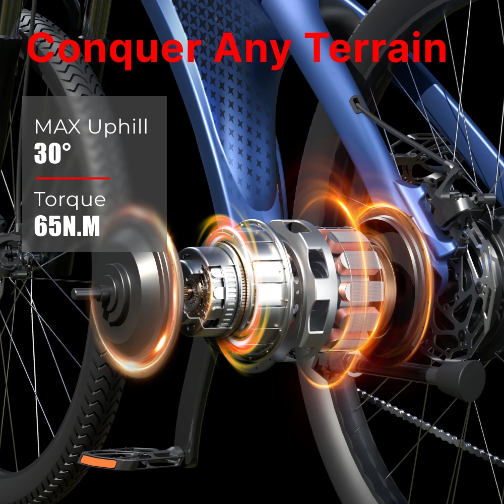 HX Q5 electric bike Adult Electric Bicycle 48V 20AH Off-Road electric bikes city e bike mountain Electric Bike electric bicycle - Image 3